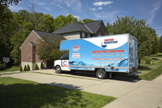 Roto-Rooter Plumbing & Water Cleanup Truck