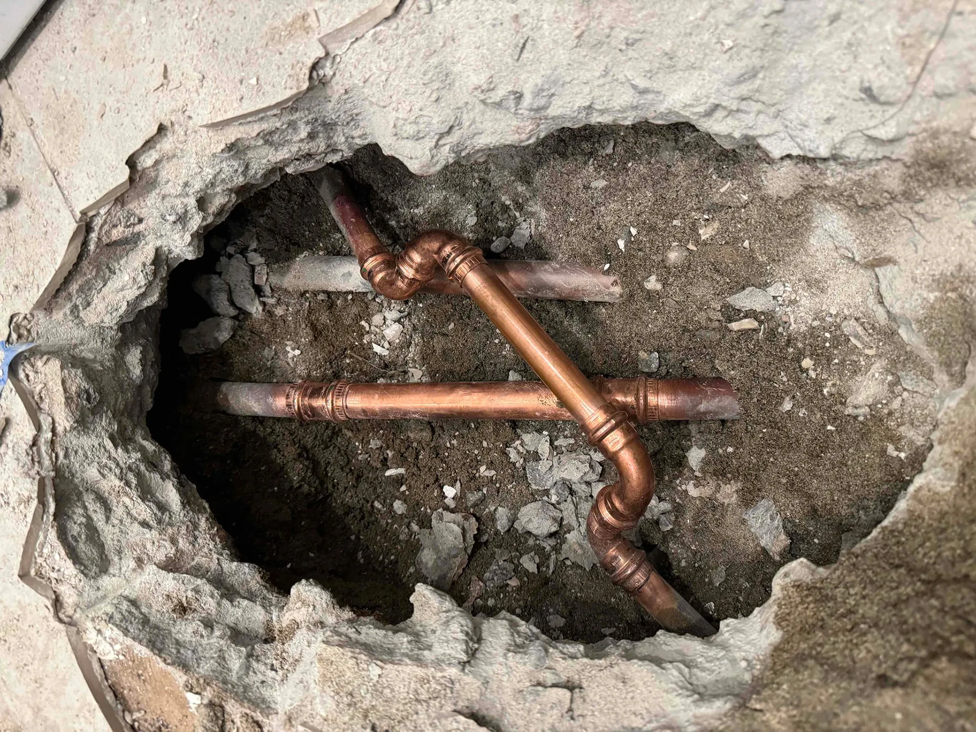 Concrete Slab Leak Detection and Repairs