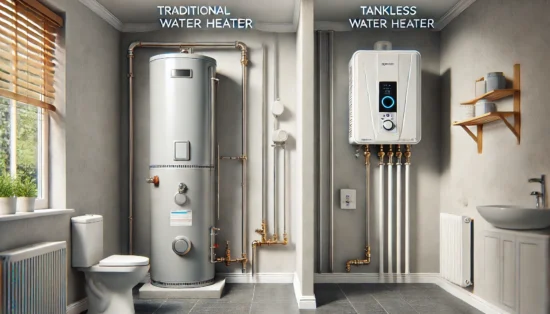 tankless vs traditional water heaters roto rooter