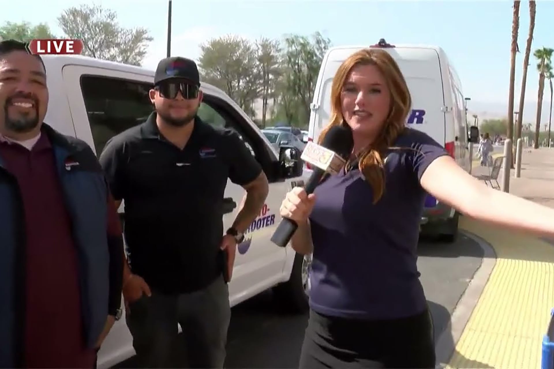 KESQ 42.1 ABC News Channel Roto-Rooter Donates to Pack the Bus