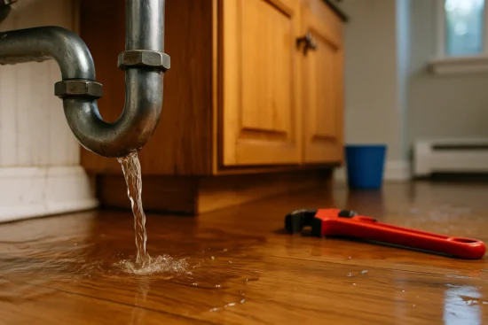 What Is Considered a Plumbing Emergency? p trap leak roto rooter